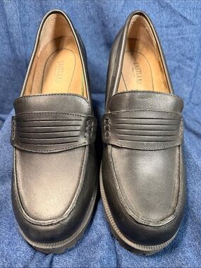 Eastland Black Leather Penny Loafers for Women